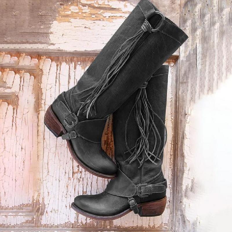 Bottes femme en PU artificiel - Ref 3354763
