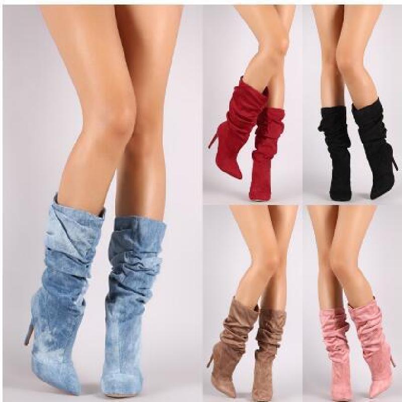 Bottes femme en PU artificiel - Ref 3354782