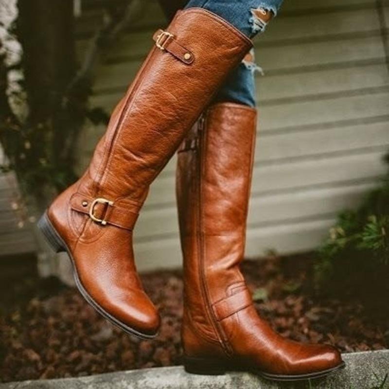 Bottes femme en PU artificiel - Ref 3354793