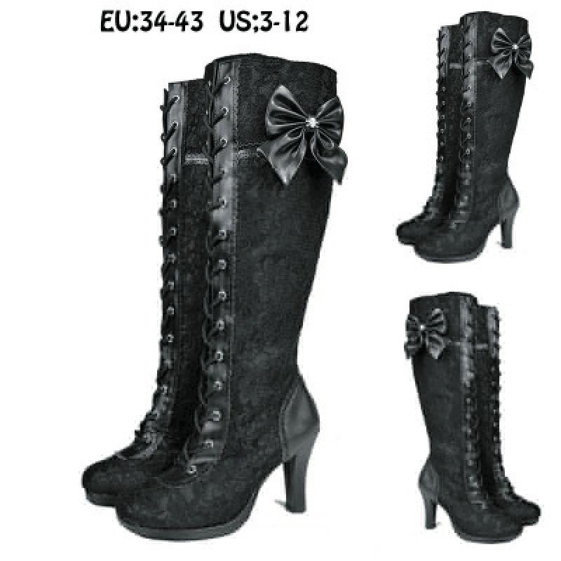 Bottes femme en PU artificiel - Ref 3354797