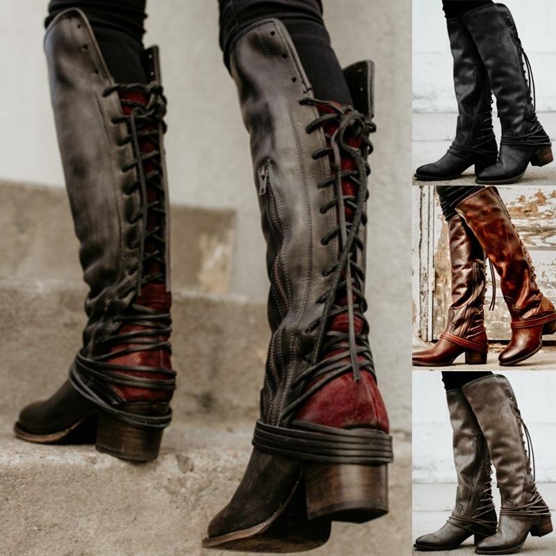Bottes femme en PU artificiel - Ref 3354806