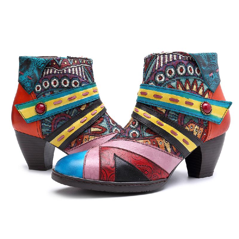 Bottes femme en En cuir - Ref 3354816