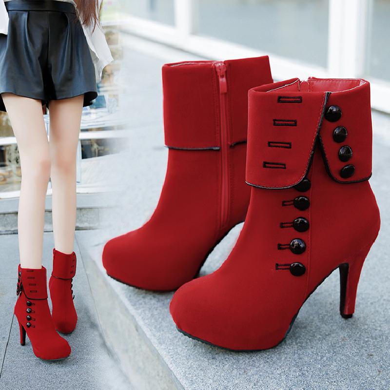 Bottes femme XUAN MEILUN en Daim - Ref 3354827