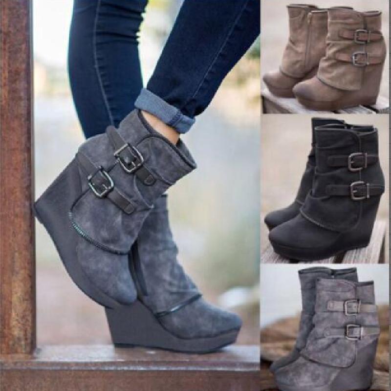 Bottes femme en PU artificiel - Ref 3354834