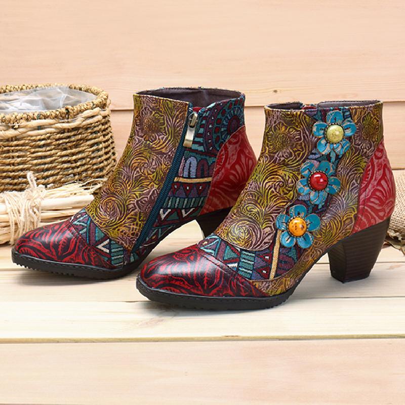 Bottes femme en En cuir - Ref 3354839