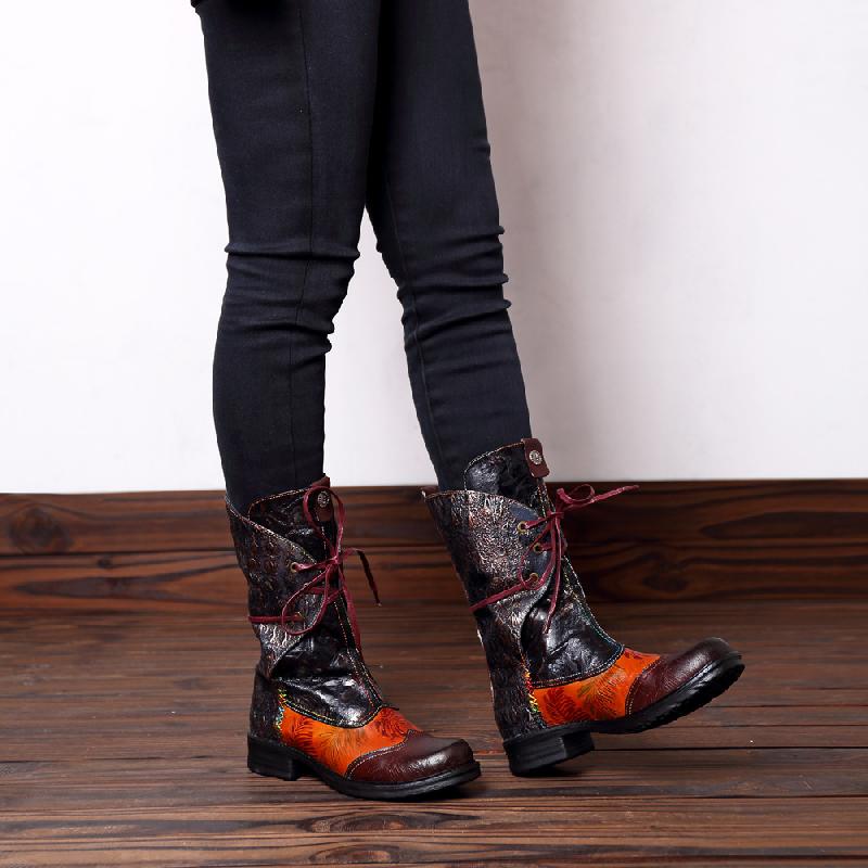 Bottes femme en En cuir - Ref 3354861