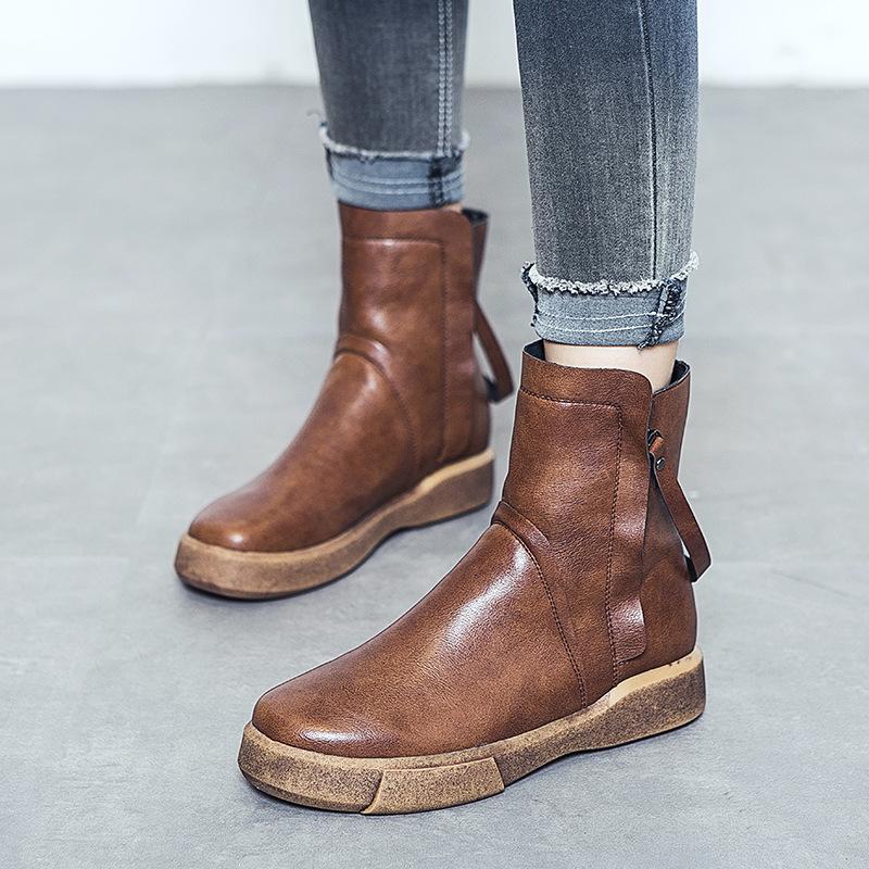 Bottes femme en PU artificiel - Ref 3354931
