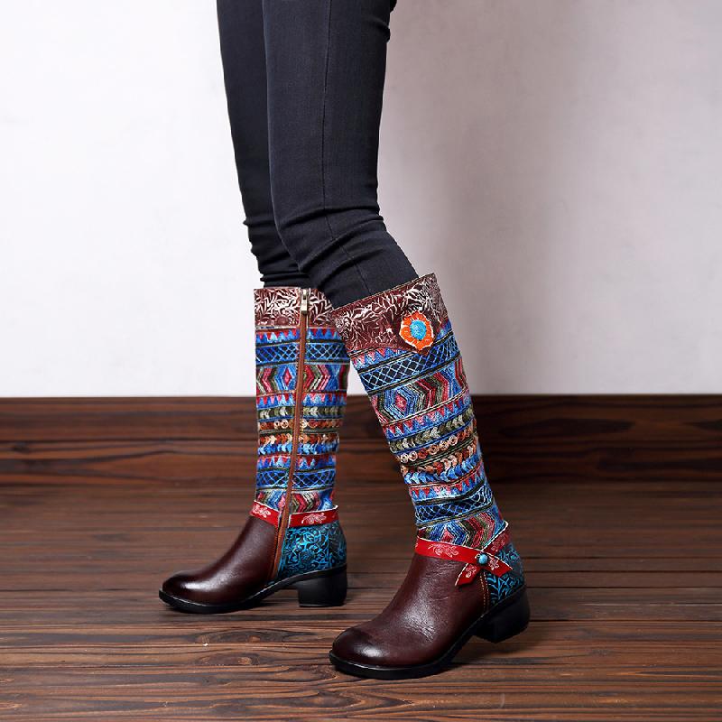 Bottes femme en En cuir - Ref 3354932