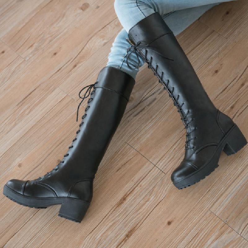 Bottes femme en PU artificiel - Ref 3354962