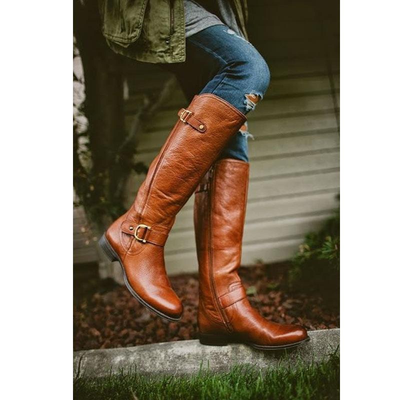 Bottes femme en PU artificiel - Ref 3354997