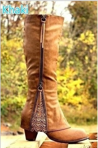 Bottes femme en PU artificiel - Ref 3355006