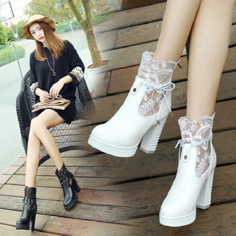 Bottes femme en PU artificiel - Ref 3355040