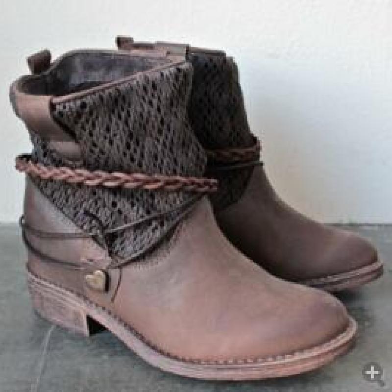 Bottes femme MENG FUYI en PU artificiel - Ref 3355070