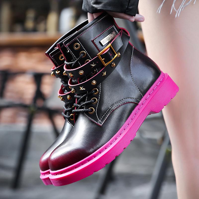 Bottes femme IMPRESSION VERTE en En cuir - Ref 3355071