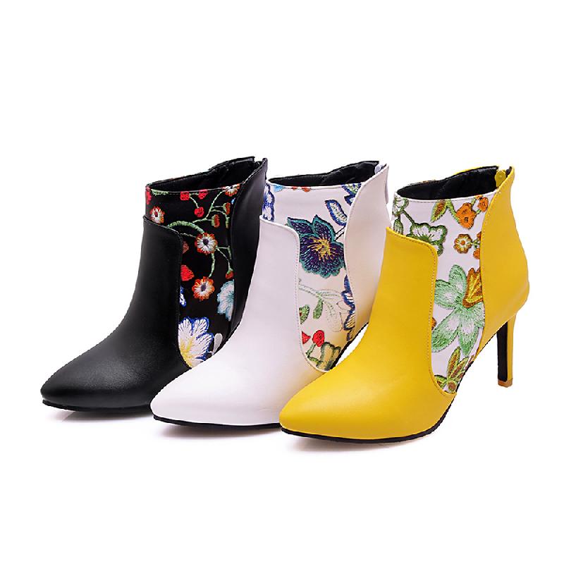 Bottes femme en PU artificiel - Ref 3355087