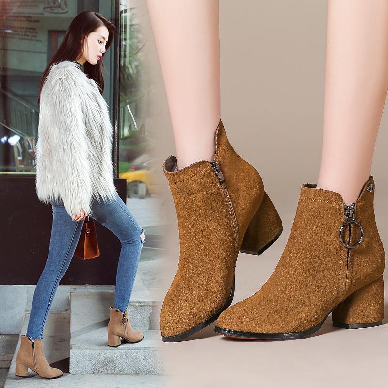 Bottes femme MINGFANG en En cuir - Ref 3355118