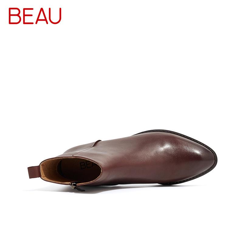 Bottes femme BEAUTODAY en En cuir - Ref 3355126