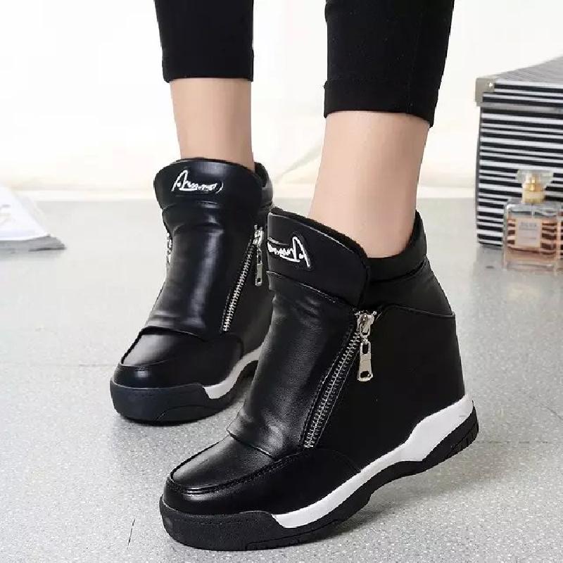 Bottes femme en PU artificiel - Ref 3355127