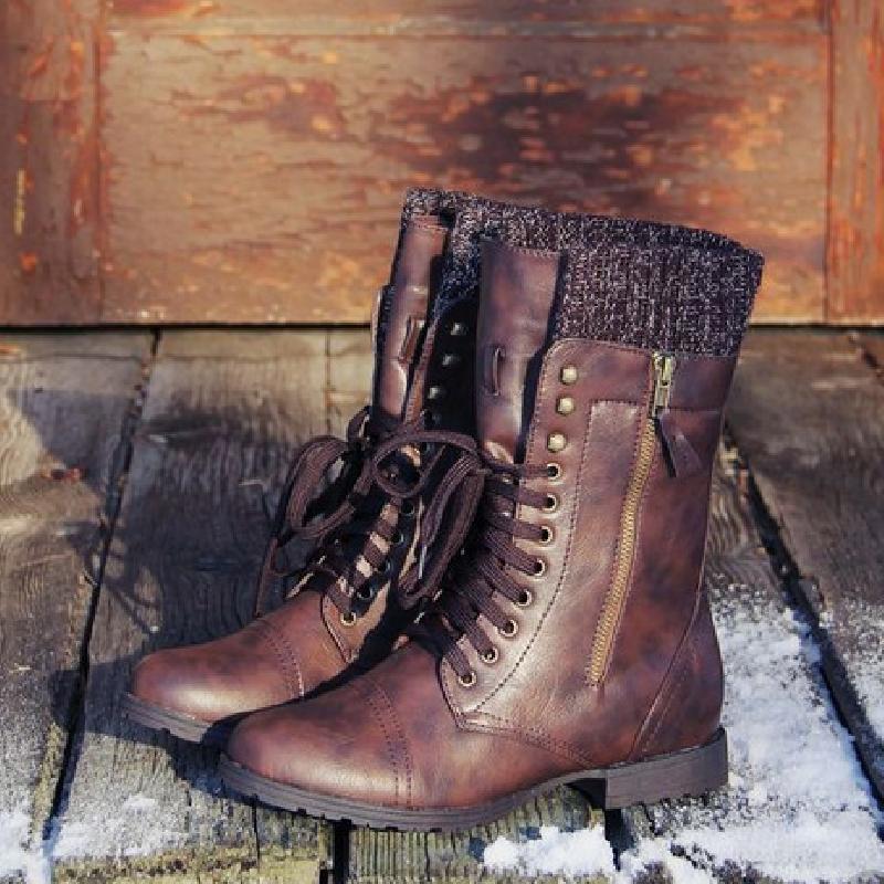 Bottes femme en PU artificiel - Ref 3355135
