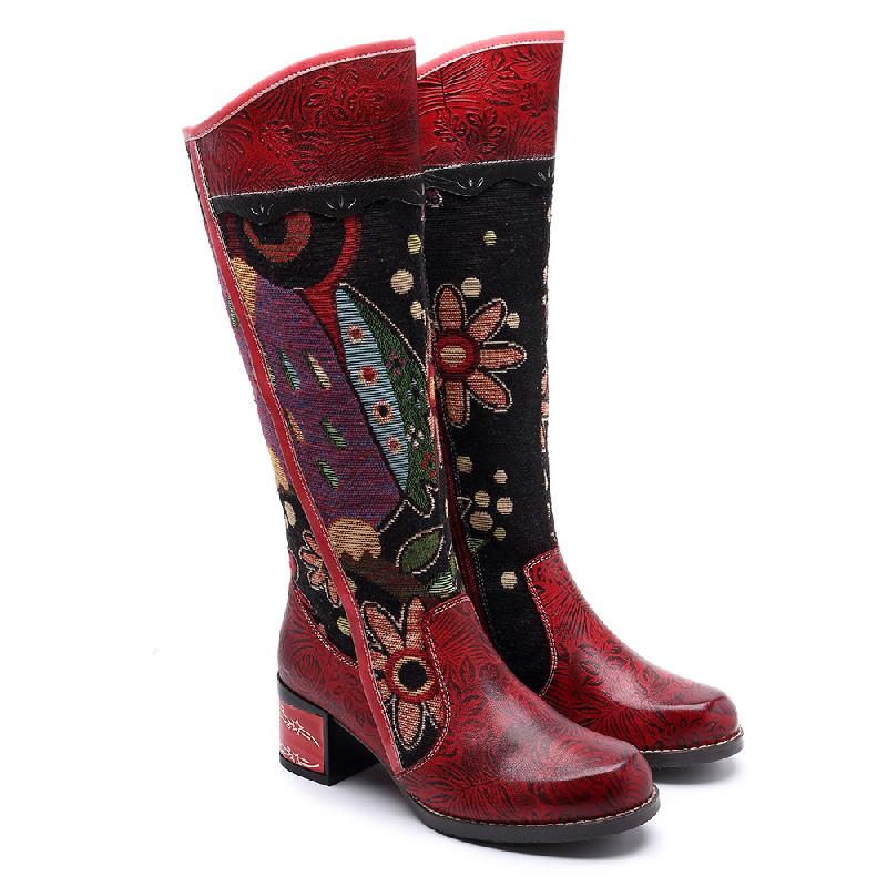 Bottes femme en En cuir - Ref 3355154