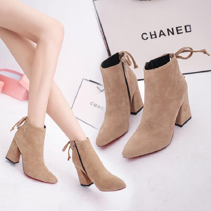 Bottes femme en PU artificiel - Ref 3355158