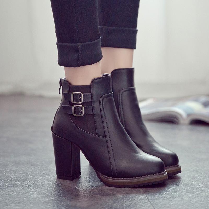 Bottes femme en PU artificiel - Ref 3355186