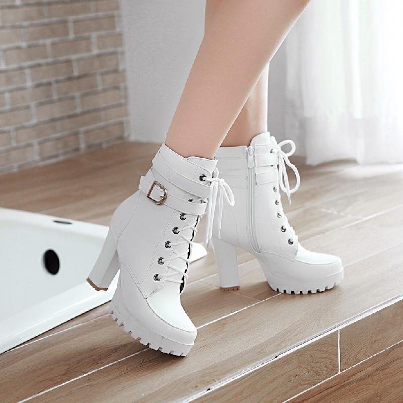 Bottes femme en PU artificiel - Ref 3355201