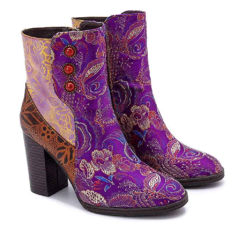 Bottes femme en En cuir - Ref 3355206