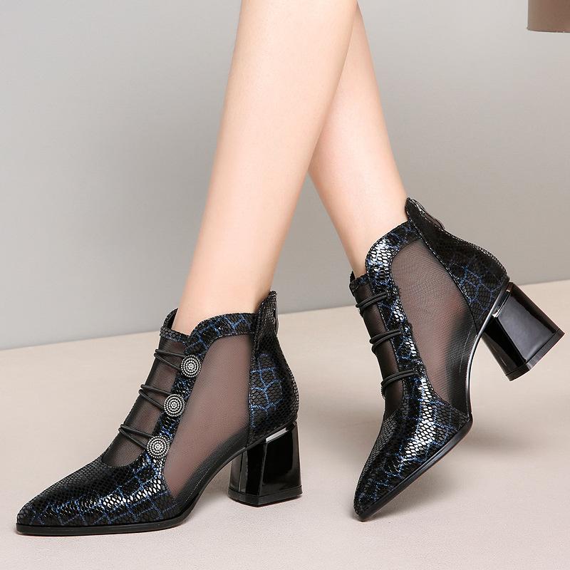 Bottes femme en Première couche peau de mouton + mesh - Ref 3355211