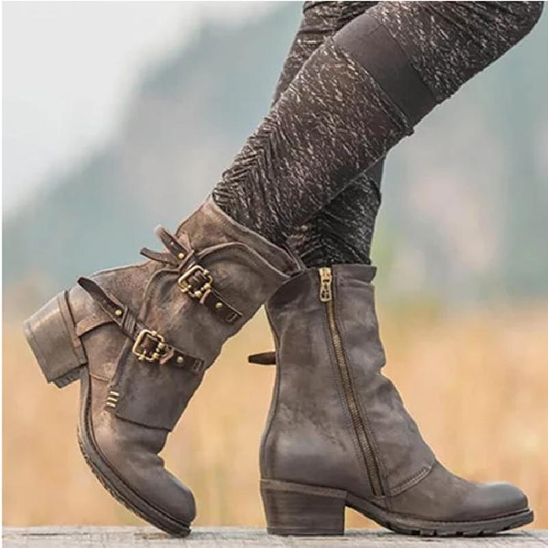 Bottes femme en PU artificiel - Ref 3355236