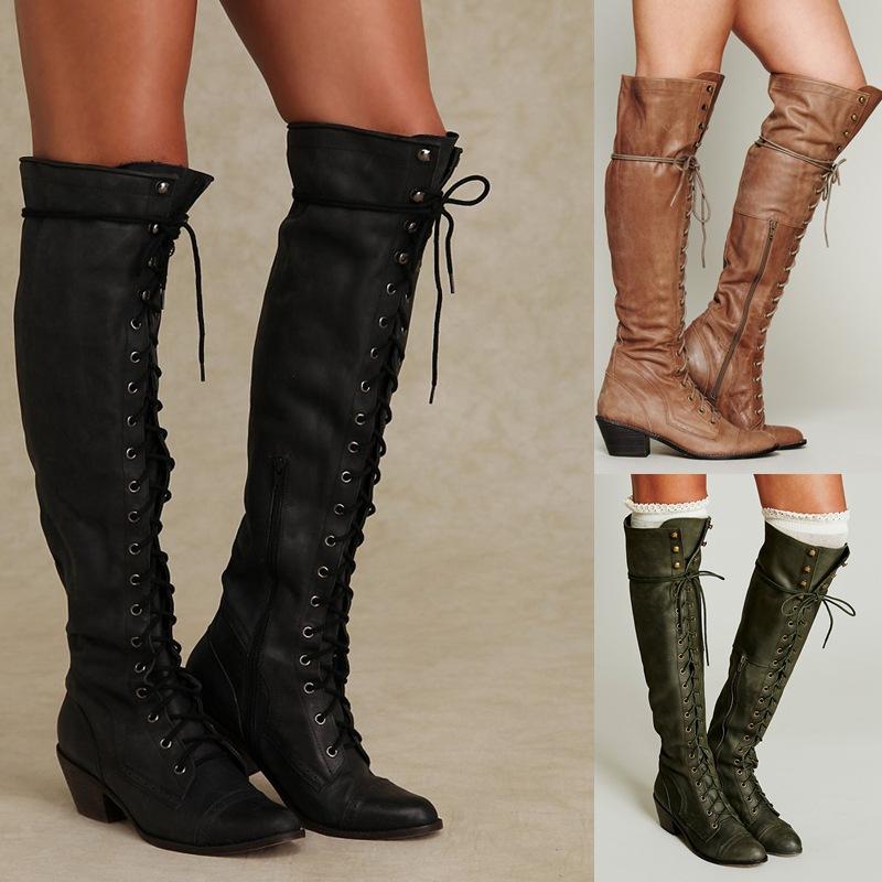 Bottes femme en PU artificiel - Ref 3355262