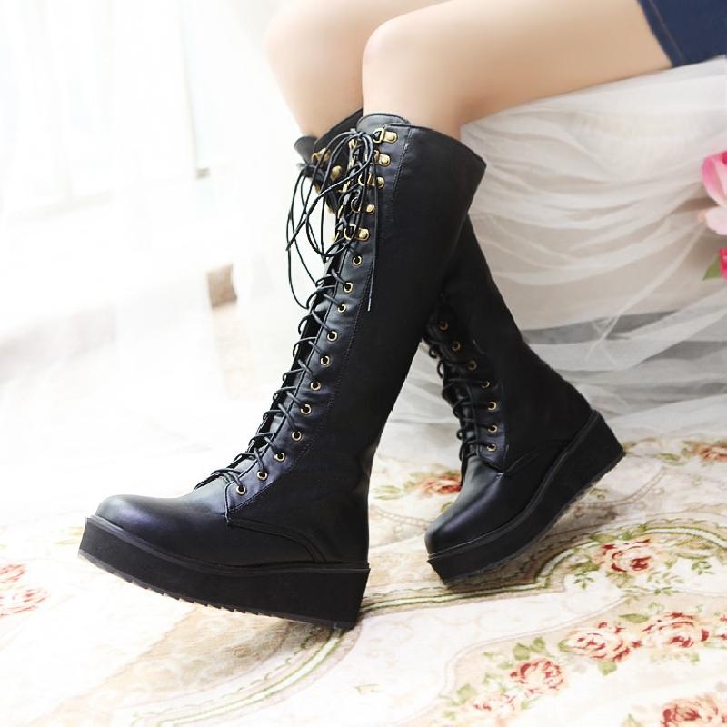 Bottes femme en PU artificiel - Ref 3355272