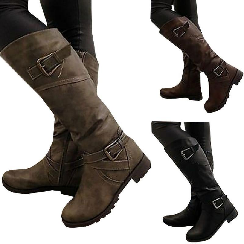 Bottes femme en PU artificiel - Ref 3355298