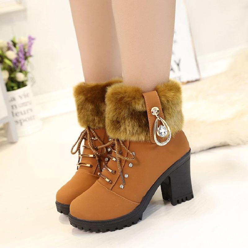 Bottes femme en PU artificiel - Ref 3355314