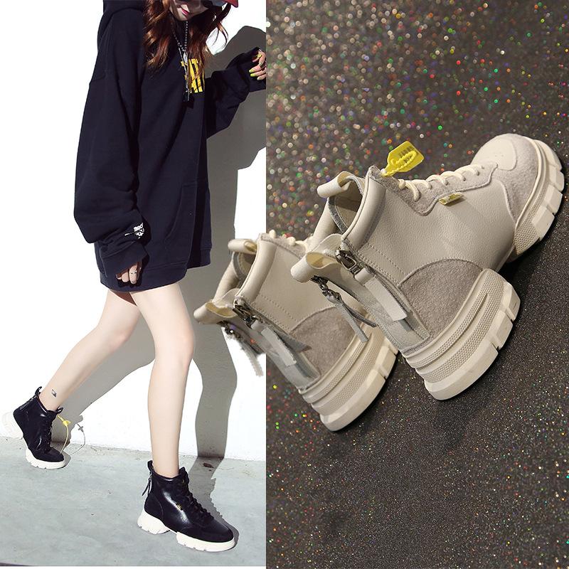 Bottes femme DAFEIOU en En cuir - Ref 3355346