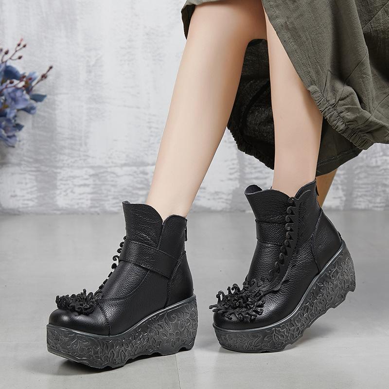 Bottes femme DELPHINIUM en En cuir - Ref 3355355
