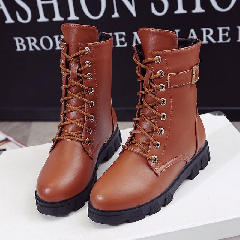 Bottes femme en PU artificiel - Ref 3355377