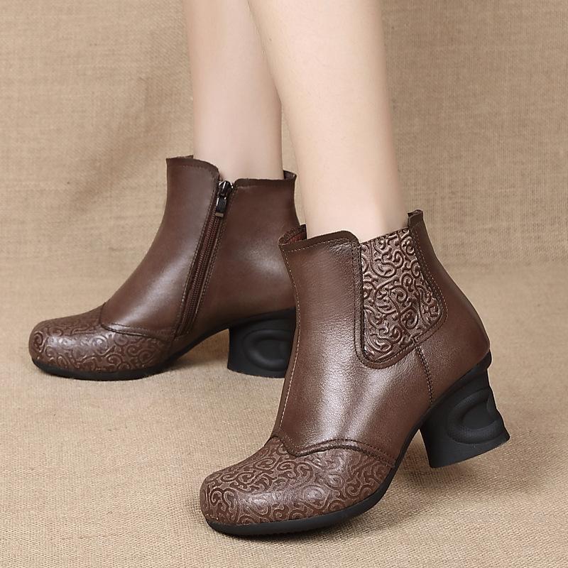 Bottes femme en En cuir - Ref 3355415