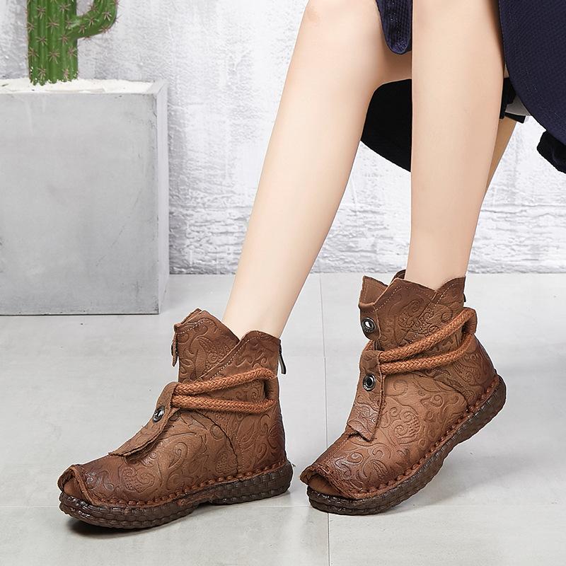 Bottes femme DELPHINIUM en En cuir - Ref 3355419