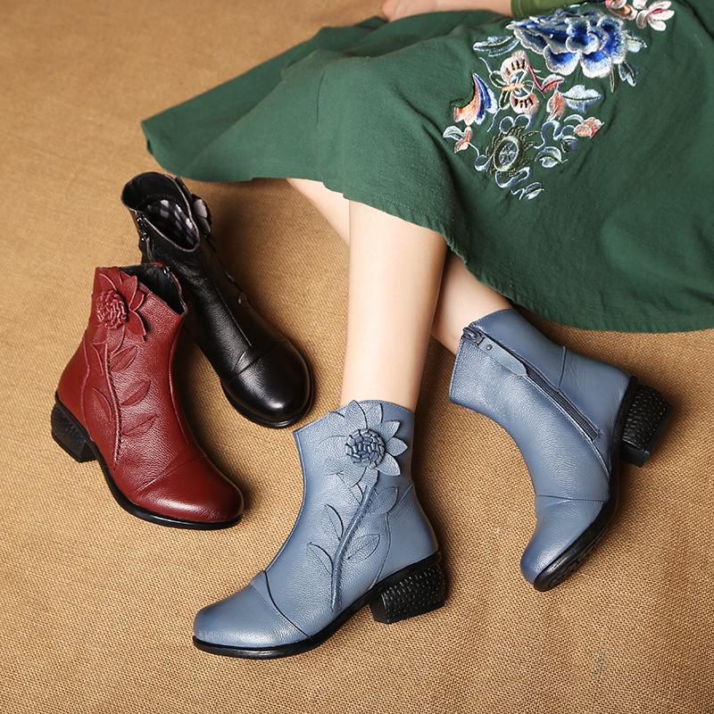 Bottes femme en En cuir - Ref 3355498