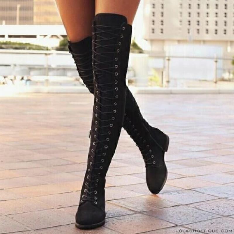 Bottes femme en PU artificiel - Ref 3355518