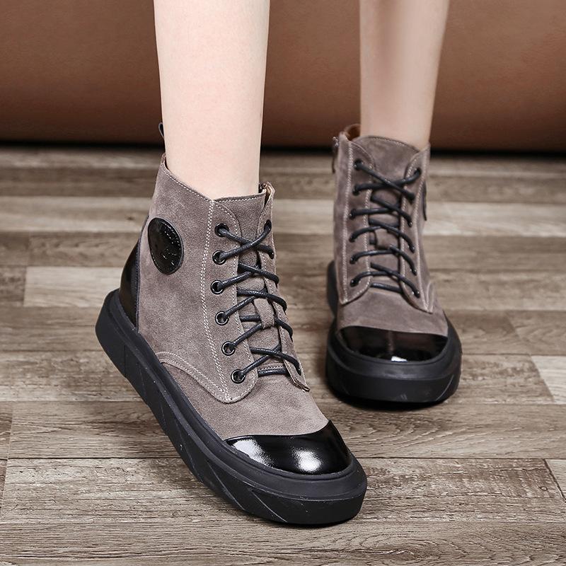 Bottes femme POSEFUL en Daim de vache - Ref 3355553