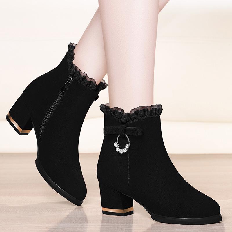 Bottes femme en PU artificiel - Ref 3355562