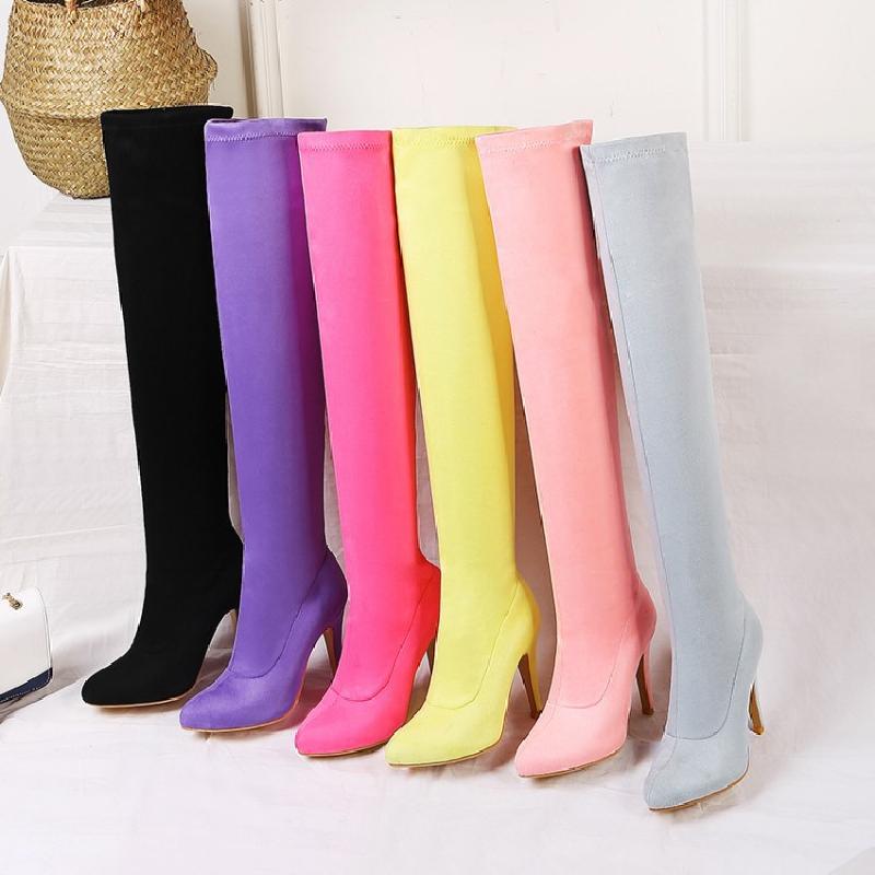 Bottes femme MENG FUYI en Daim - Ref 3355570