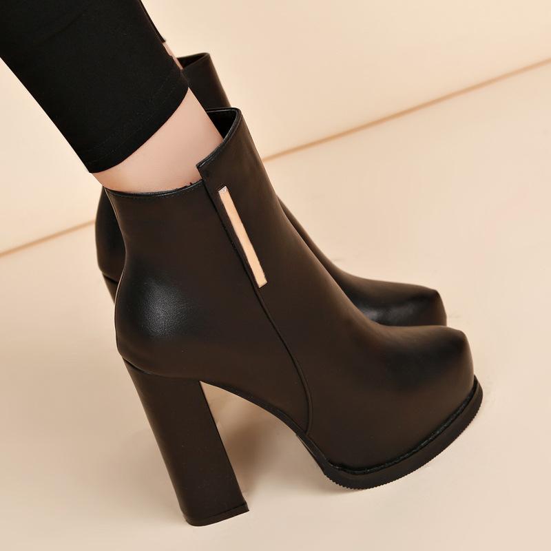 Bottes femme en PU artificiel - Ref 3355574