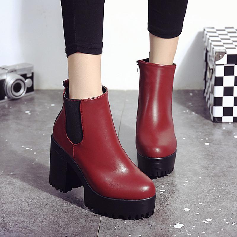 Bottes femme en PU artificiel - Ref 3355580