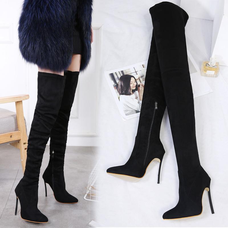 Bottes femme ÉTAT D IMPRESSION en Daim - Ref 3355593