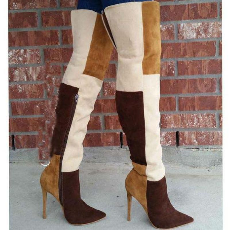Bottes femme ELILA en PU artificiel - Ref 3355601