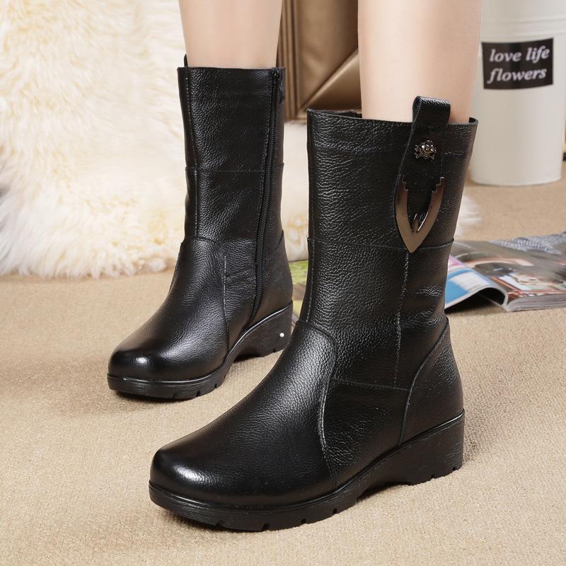 Bottes femme MELINDA en En cuir - Ref 3355609
