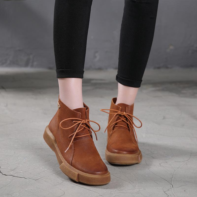 Bottes femme en En cuir - vintage respirantes pour femmes Ref 3355633